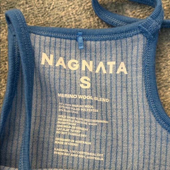 Nagnata Blue Ribbed tank - Picture 2 of 3